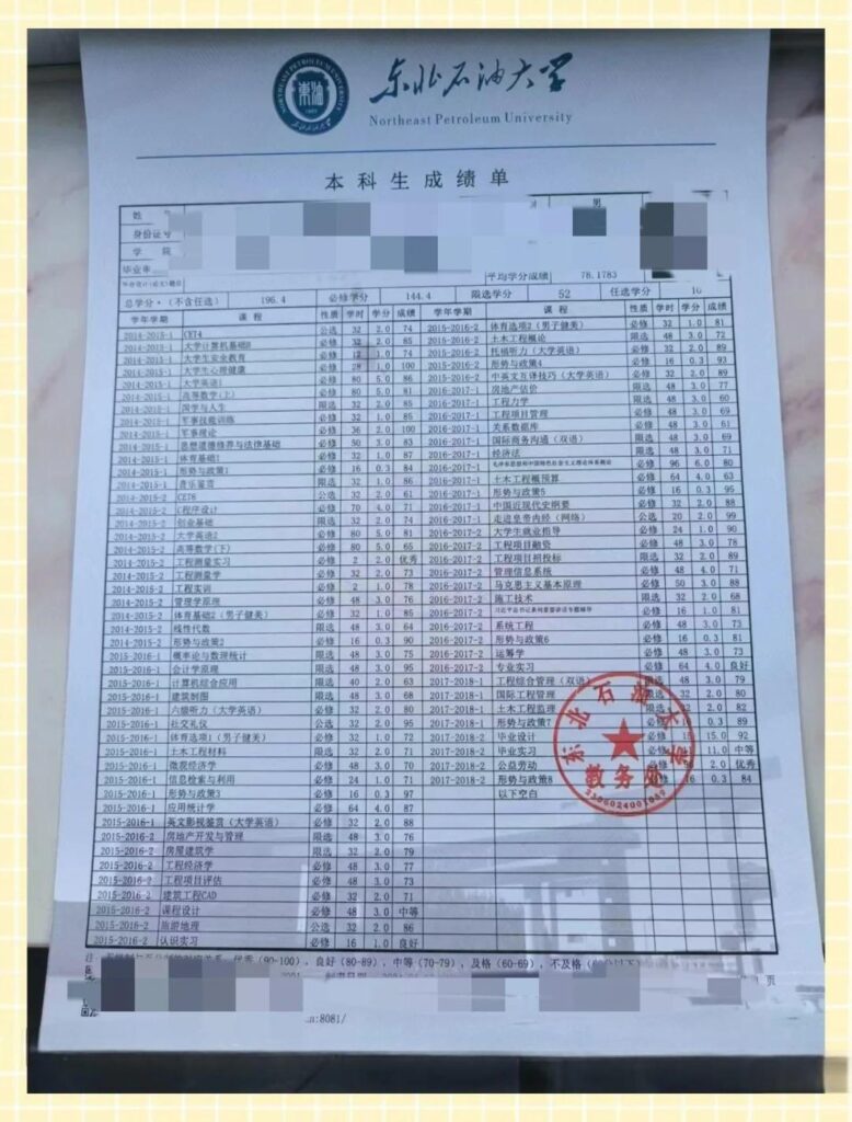 办高中成绩单